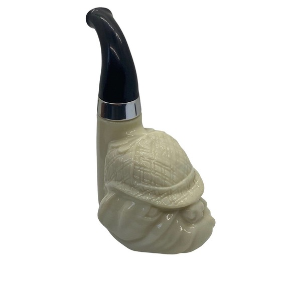 Vintage Sherlock Holmes Bulldog Pipe Avon Cologne Bottle Decanter (Empty) - Picture 2 of 10